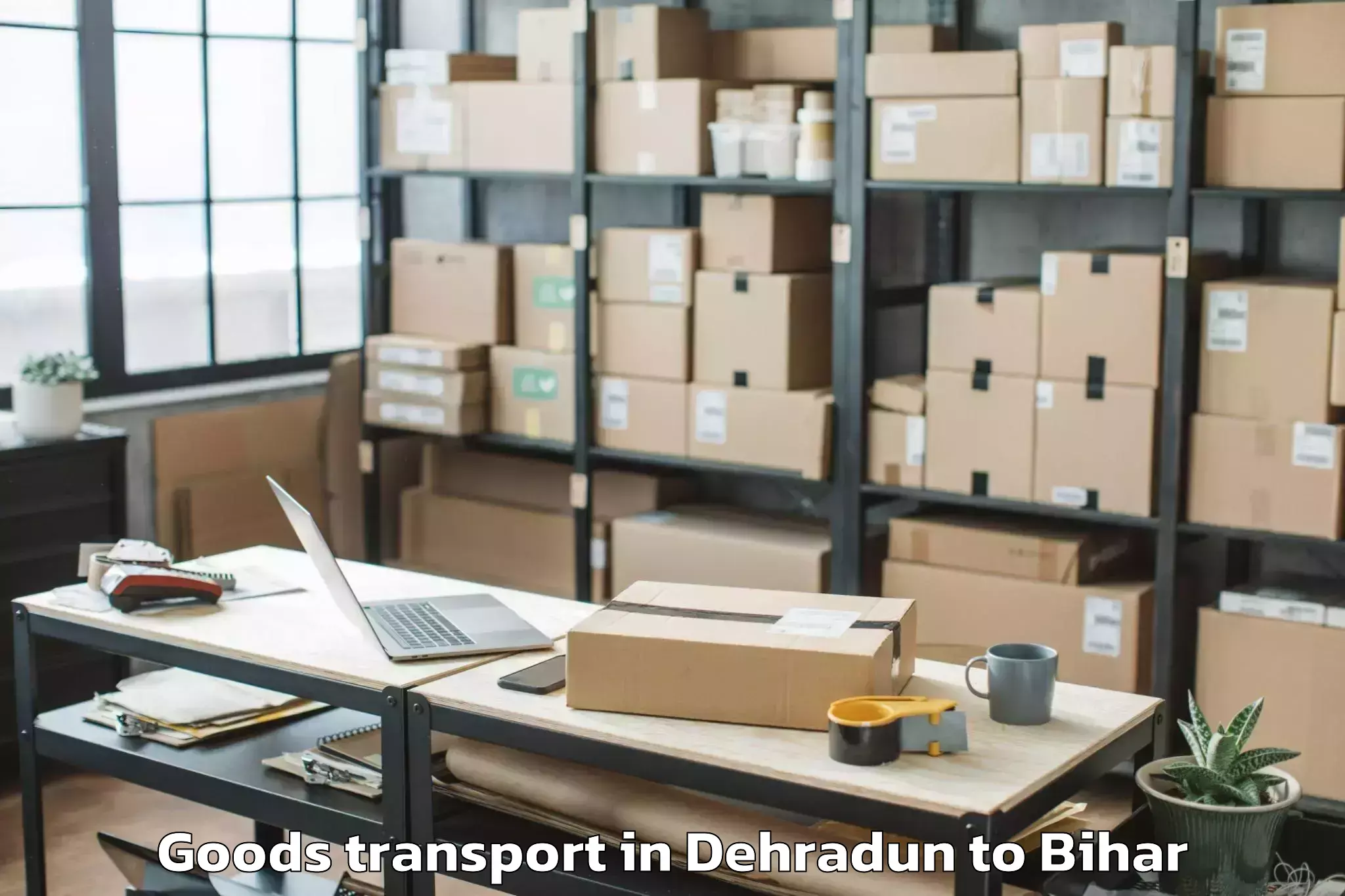 Hassle-Free Dehradun to Lauriya Goods Transport